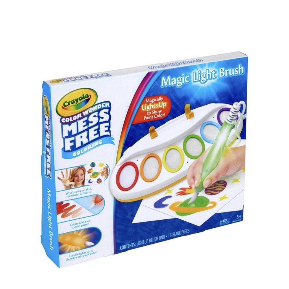 Crayola Color Wonder Magic Light Brush Mess Free Washable Paint Art Set NIB